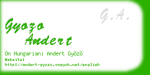 gyozo andert business card